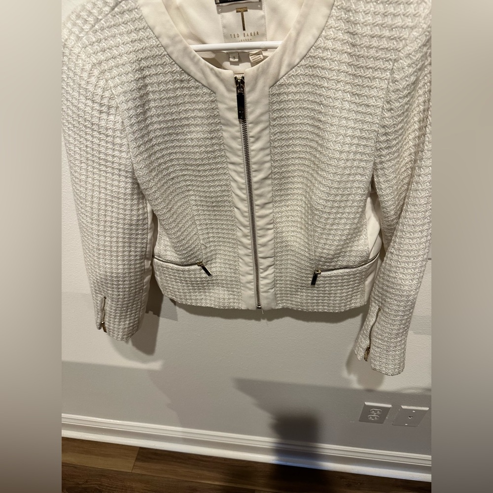 Ted Baker Cream Textured Women's Blazer